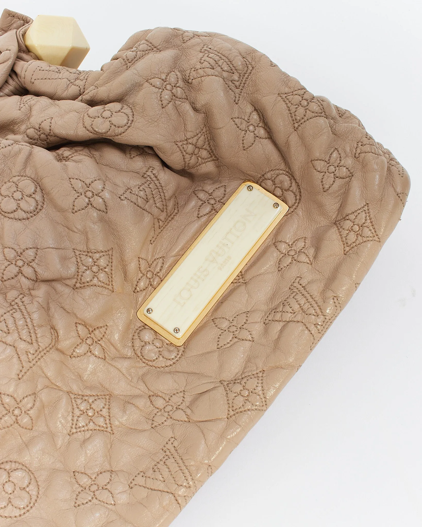 Louis Vuitton Beige Leather Olympe Stratus PM Shoulder Bag