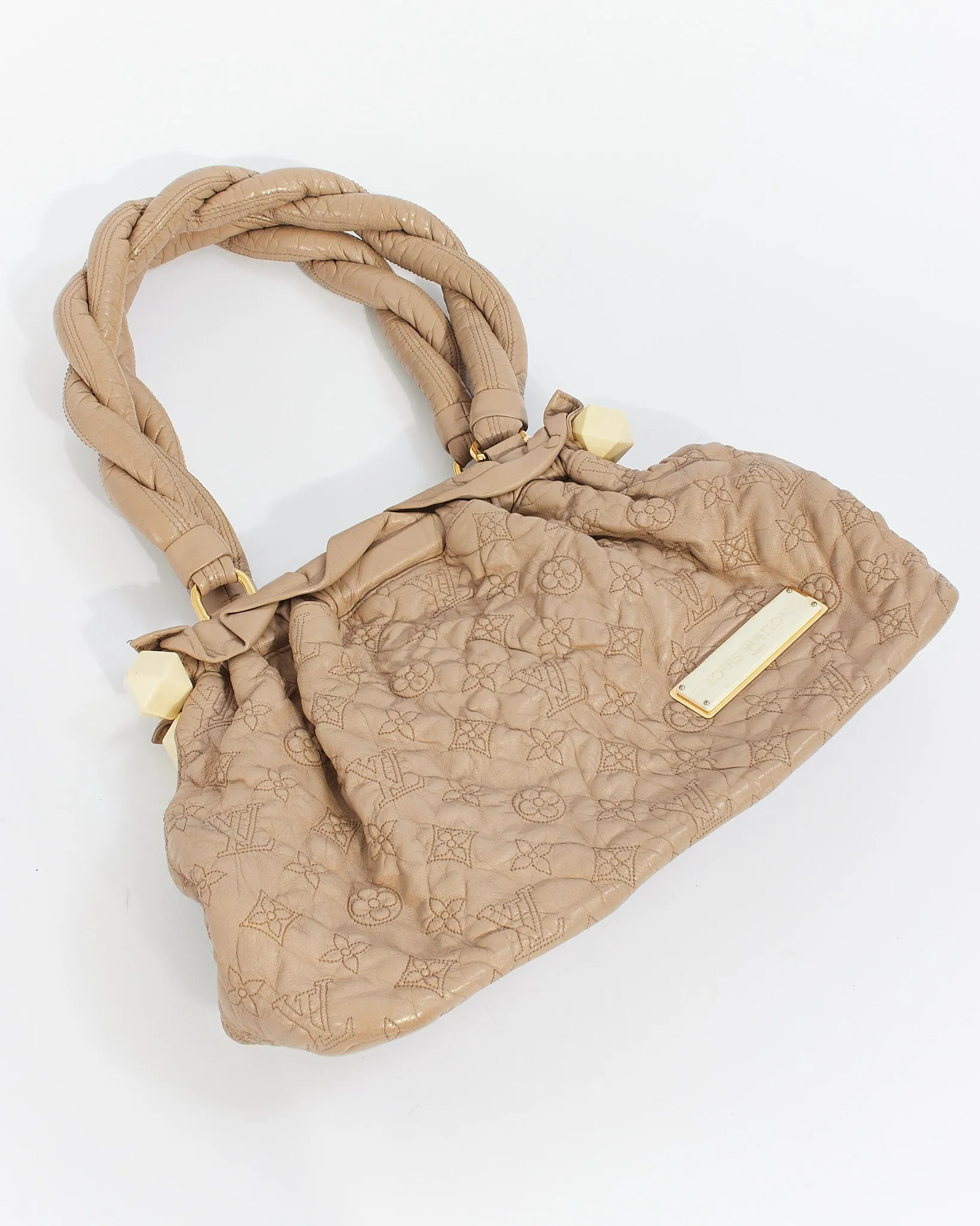 Louis Vuitton Beige Leather Olympe Stratus PM Shoulder Bag