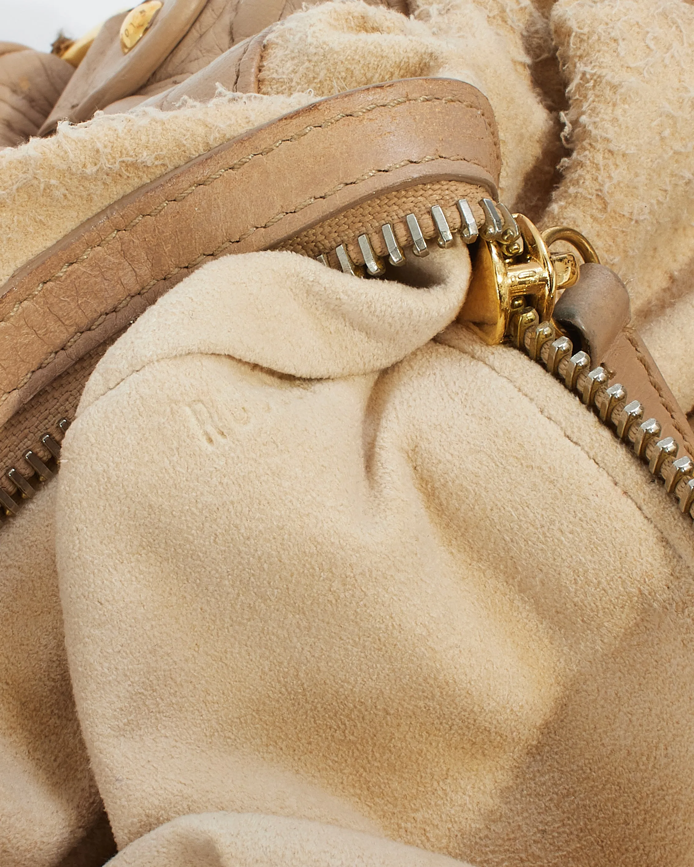 Louis Vuitton Beige Leather Olympe Stratus PM Shoulder Bag