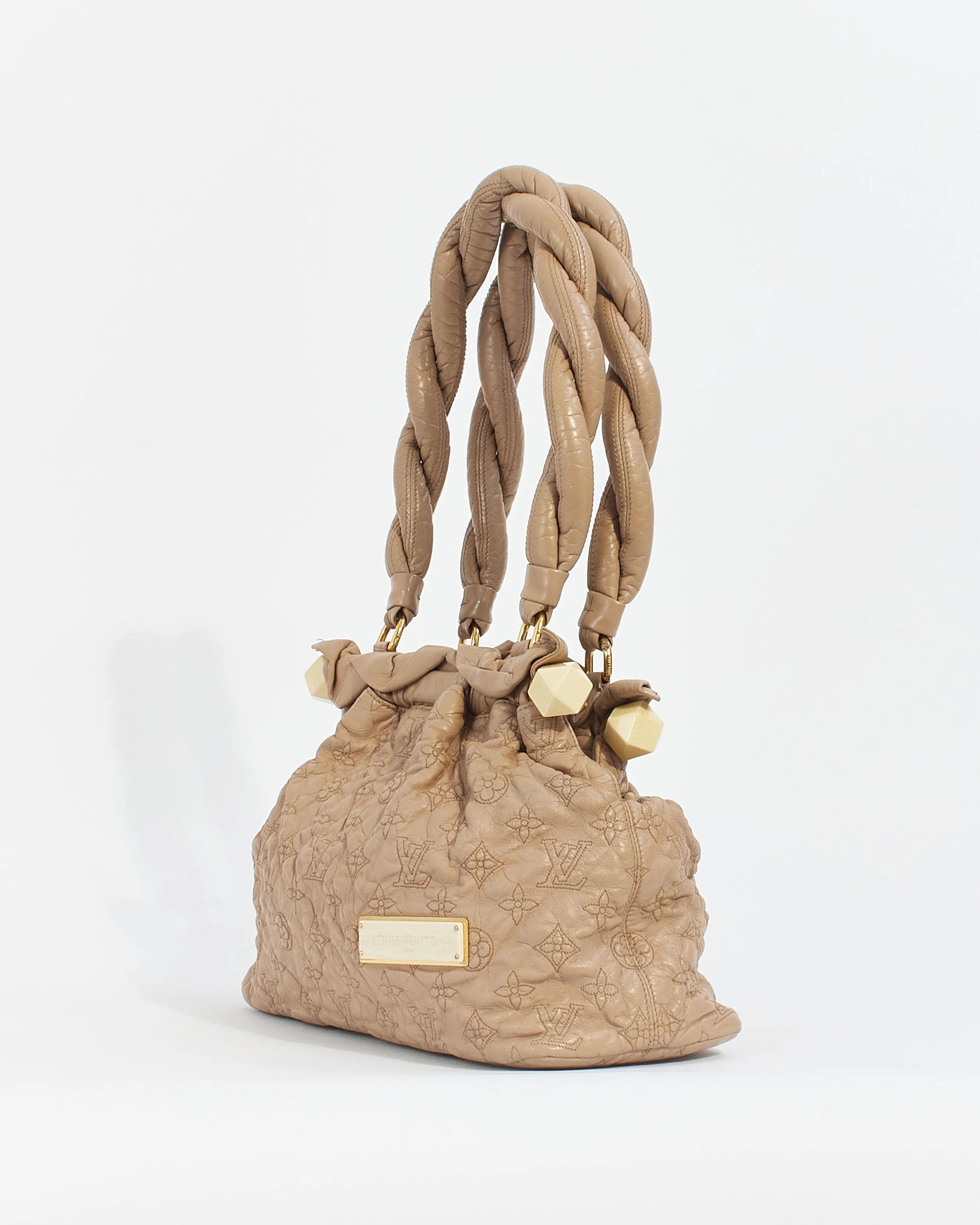 Louis Vuitton Beige Leather Olympe Stratus PM Shoulder Bag