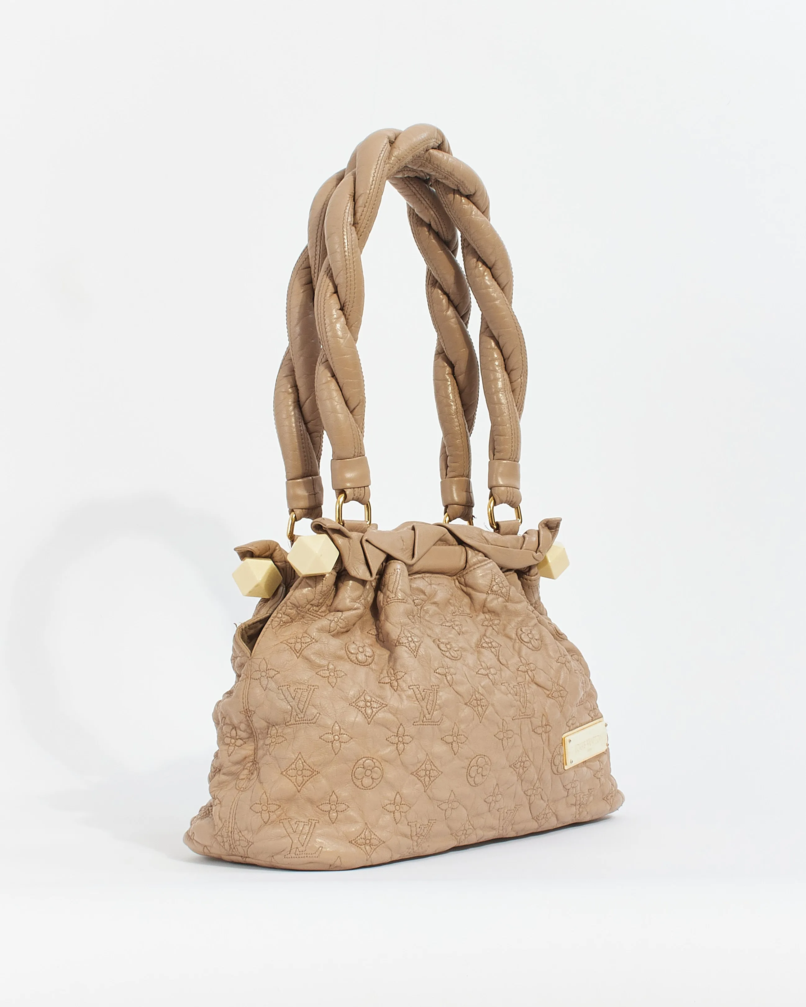 Louis Vuitton Beige Leather Olympe Stratus PM Shoulder Bag