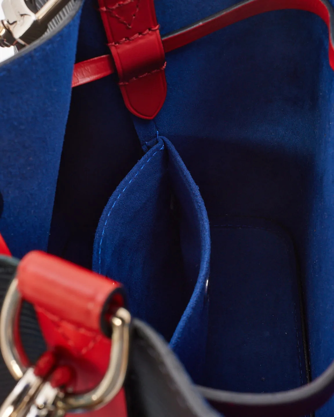Louis Vuitton Black/Red Epi Leather NoéNoé BB Bucket Bag