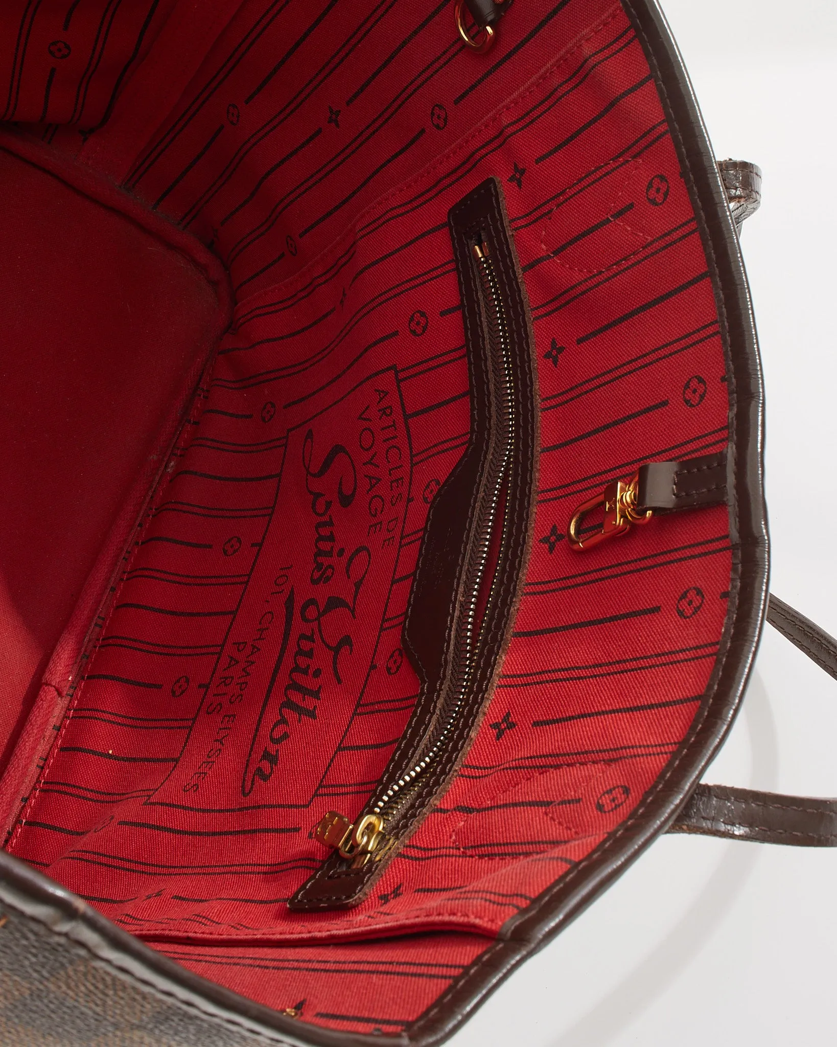 Louis Vuitton Damier Ebene Canvas Neverfull MM