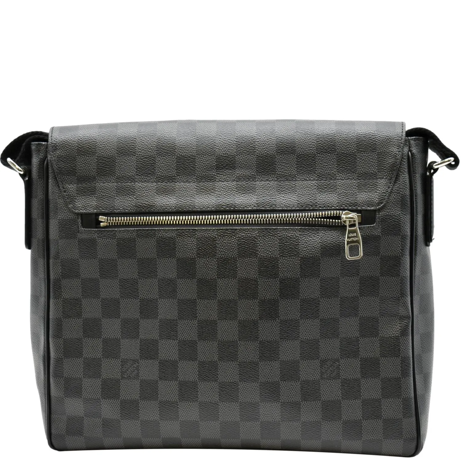 LOUIS VUITTON District MM Damier Graphite Messenger Bag Black