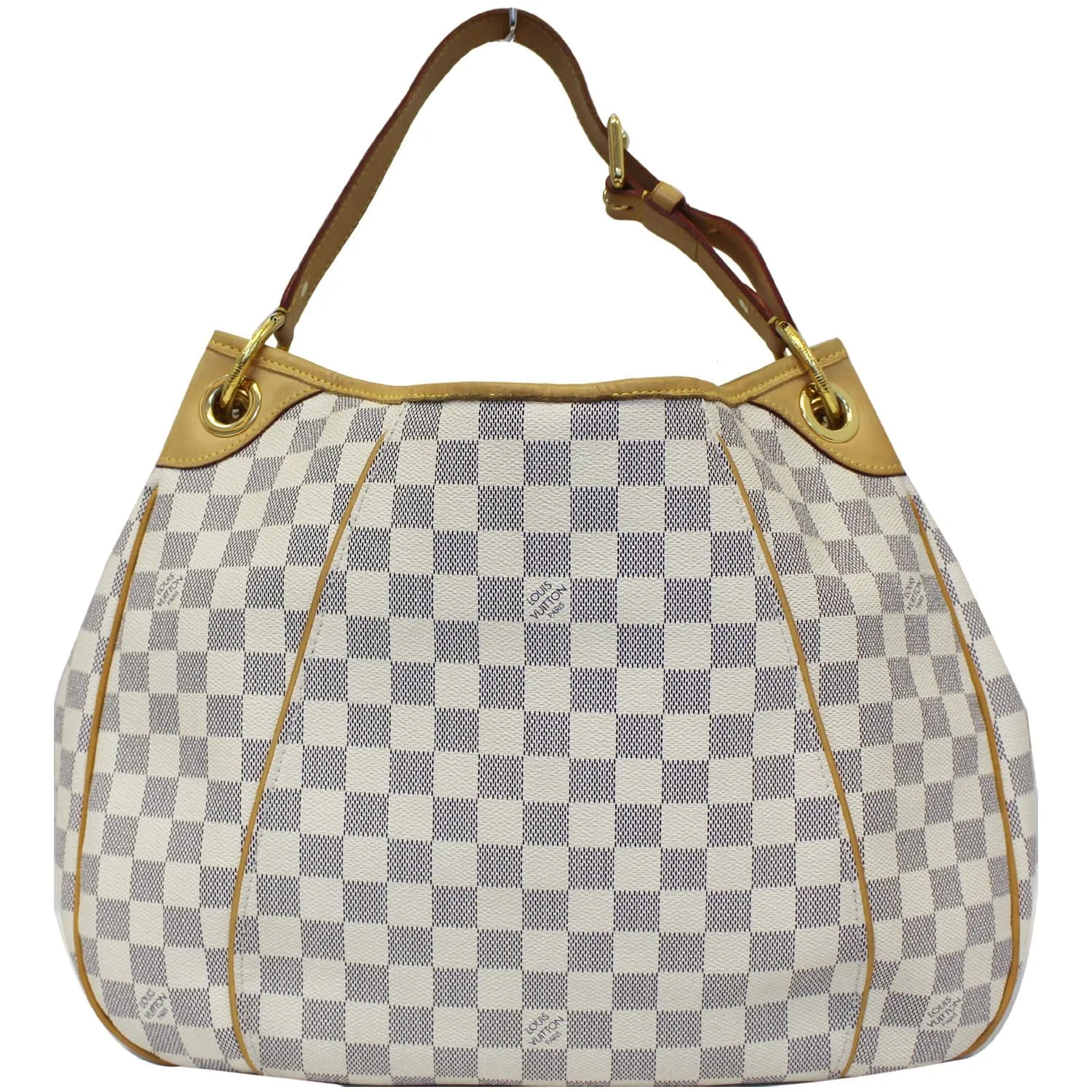 LOUIS VUITTON Galliera PM Damier Azur Shoulder Bag White