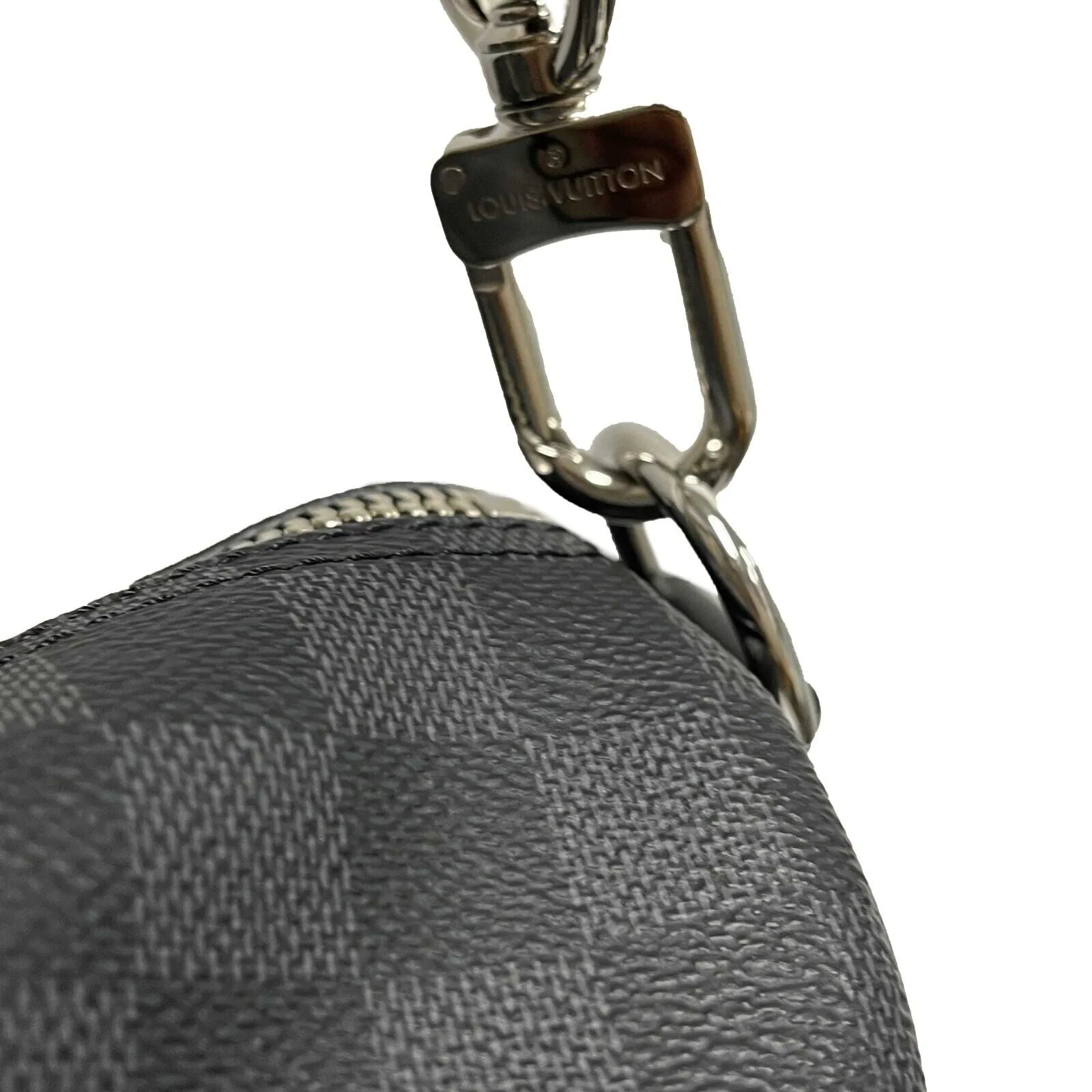Louis Vuitton Keepall Bandoulière 55 Damier Graphite Black Excellent Duffle