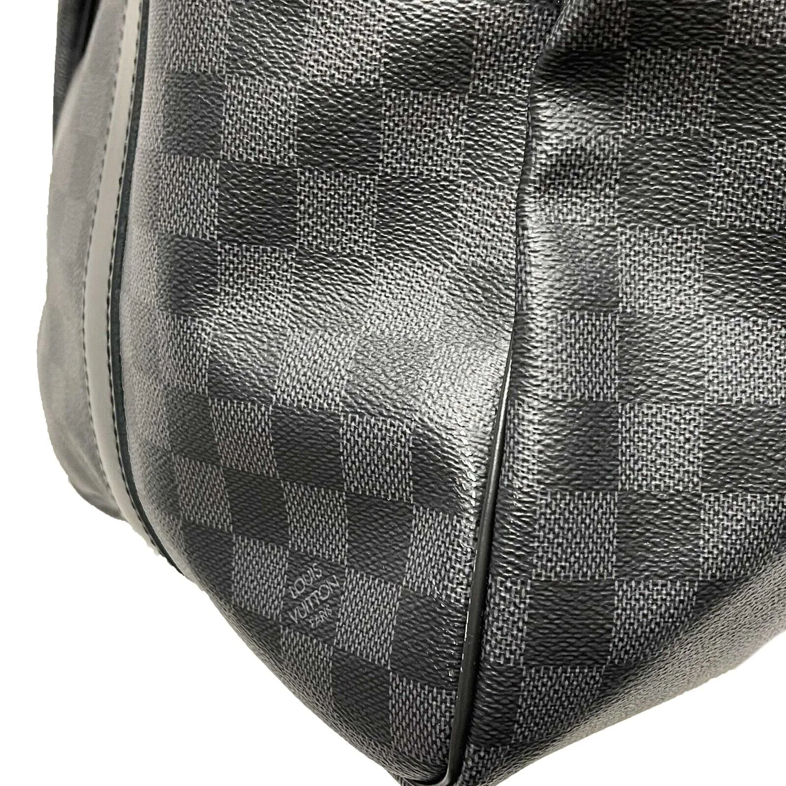 Louis Vuitton Keepall Bandoulière 55 Damier Graphite Black Excellent Duffle