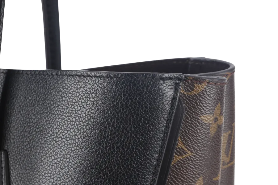 LOUIS VUITTON KIMONO MM TOTE BAG (M40460) MONOGRAM CANVAS BLACK LEATHER TRIM GOLD HARDWARE NO DUST COVER
