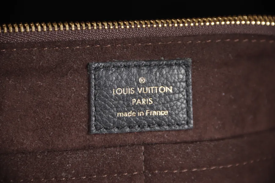 LOUIS VUITTON KIMONO MM TOTE BAG (M40460) MONOGRAM CANVAS BLACK LEATHER TRIM GOLD HARDWARE NO DUST COVER