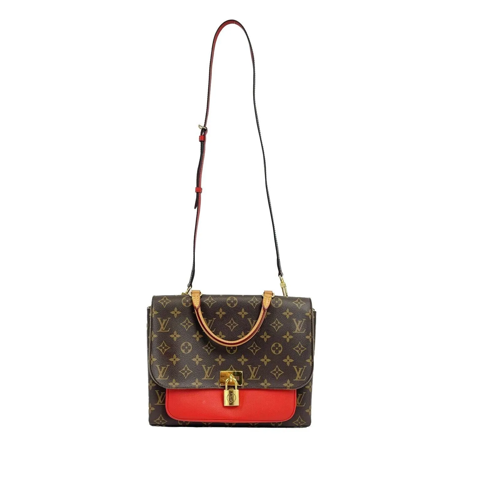 Louis Vuitton - Marignan Monogram Canvas Messenger Coquelicot Crossbody