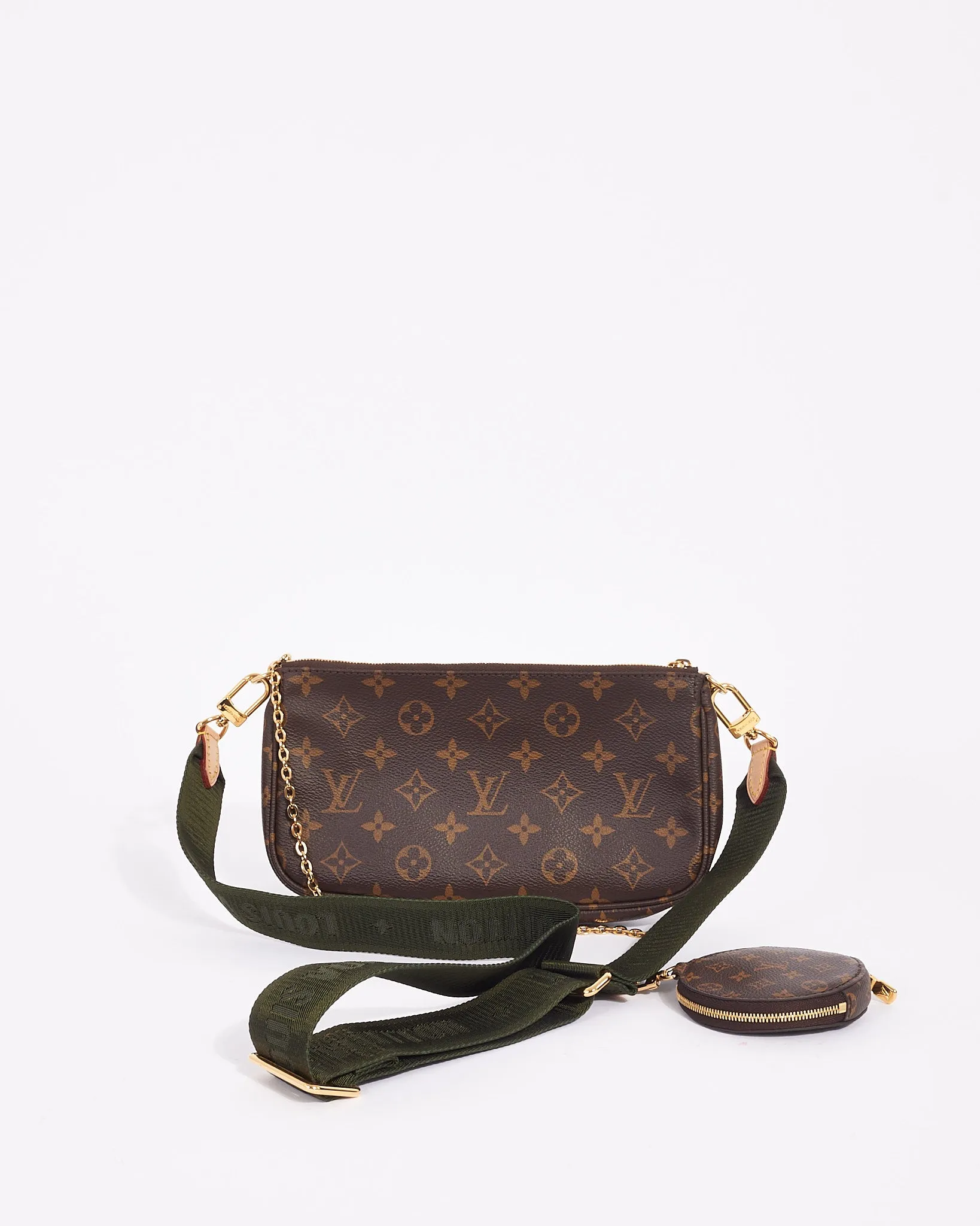 Louis Vuitton Monogram Canvas Green Multi Pochette Accessoires