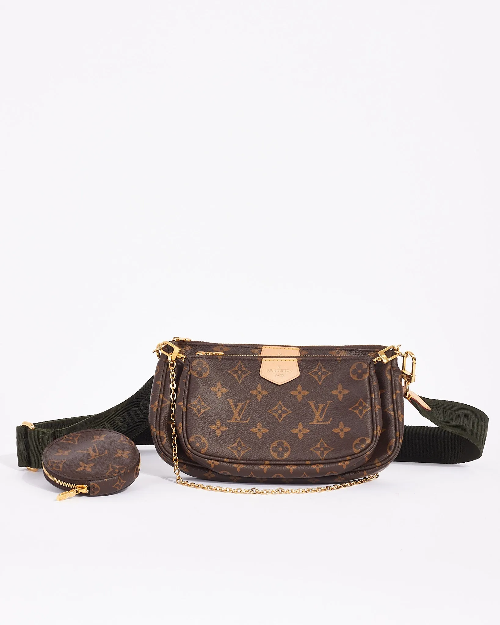 Louis Vuitton Monogram Canvas Green Multi Pochette Accessoires
