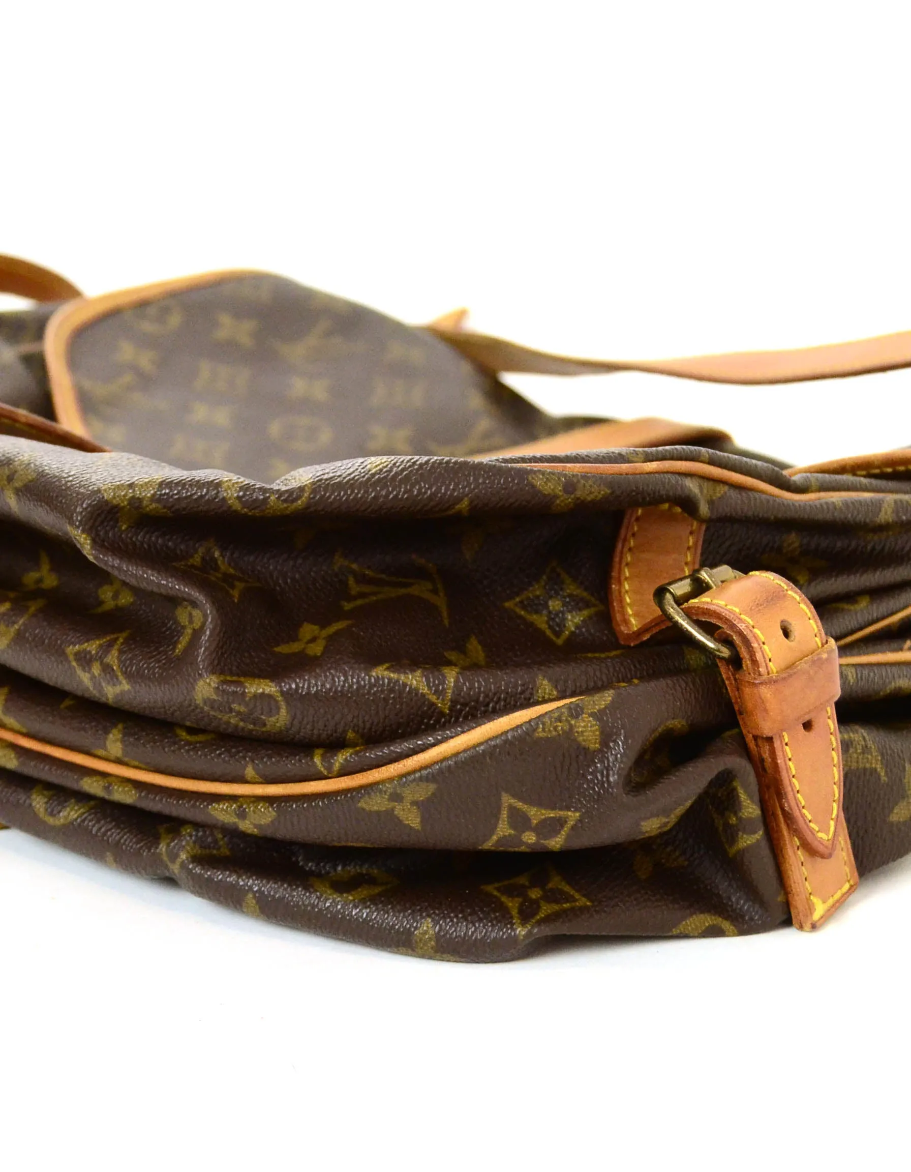 Louis Vuitton Monogram Saumur 35 Double Saddle Messenger Bag