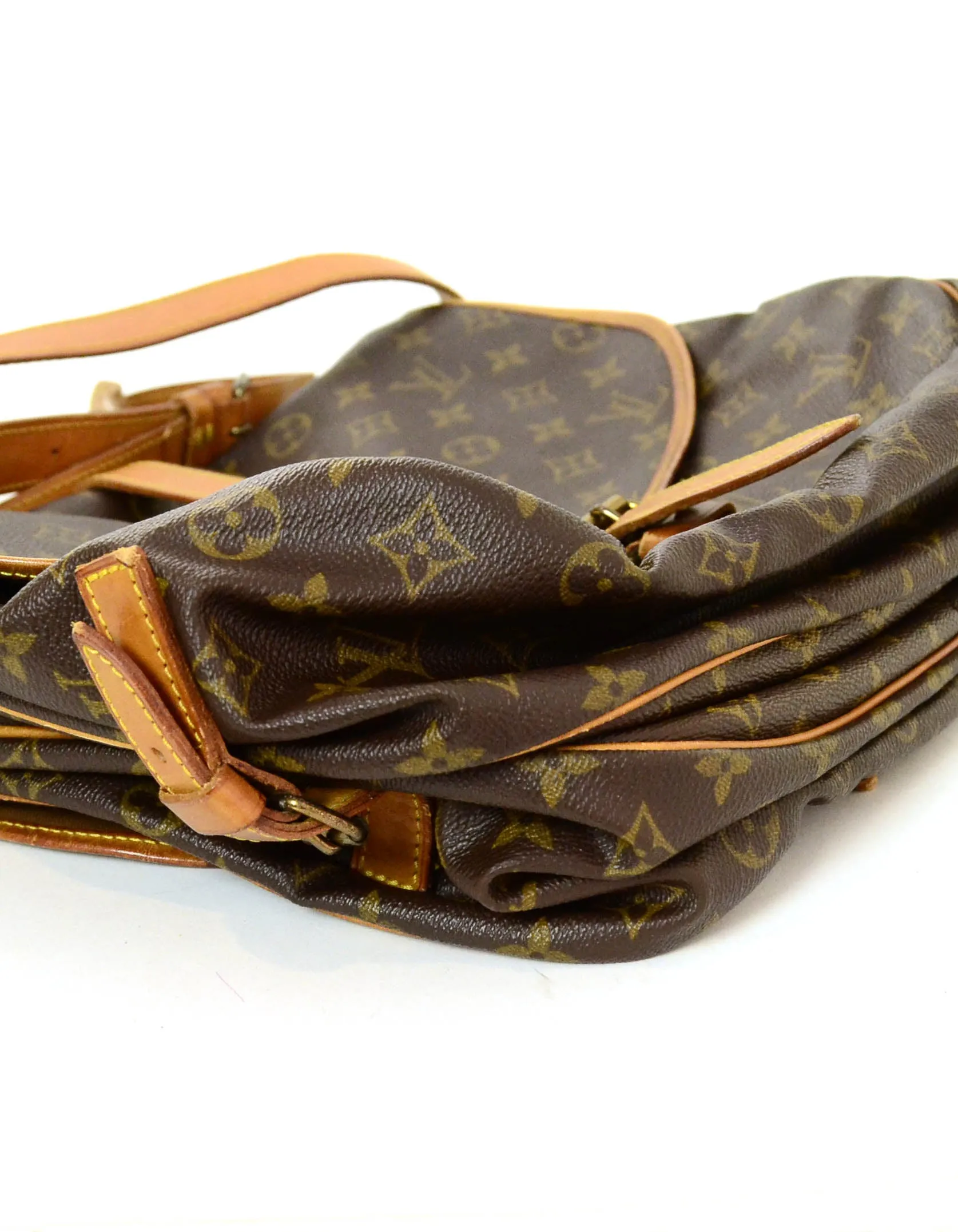 Louis Vuitton Monogram Saumur 35 Double Saddle Messenger Bag