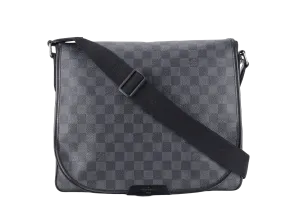 LOUIS VUITTON N58029 DANIEL MM DAMIER GRAPHITE CANVAS SILVER HARDWARE NO DUST COVER
