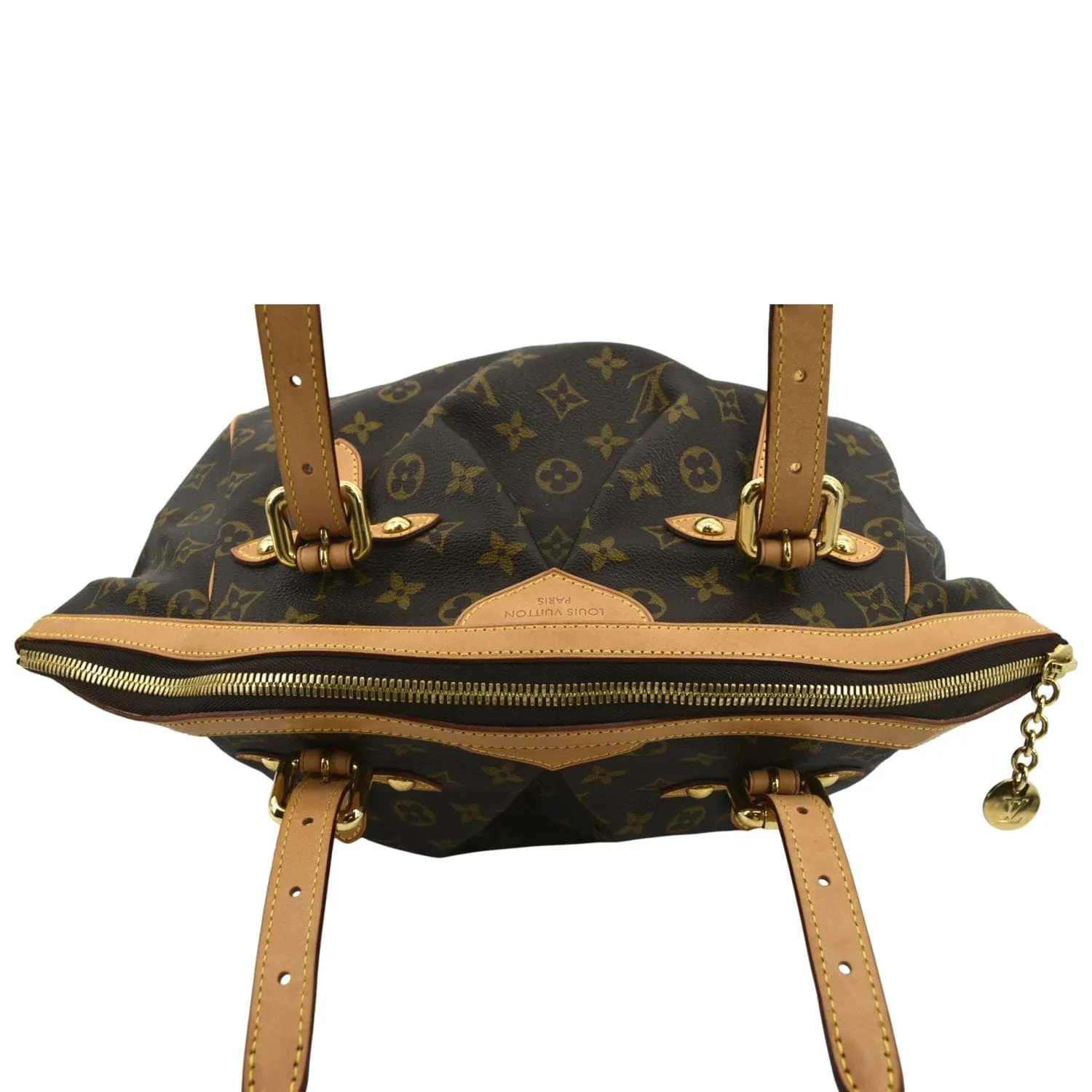LOUIS VUITTON Tivoli GM Monogram Canvas Shoulder Bag Brown