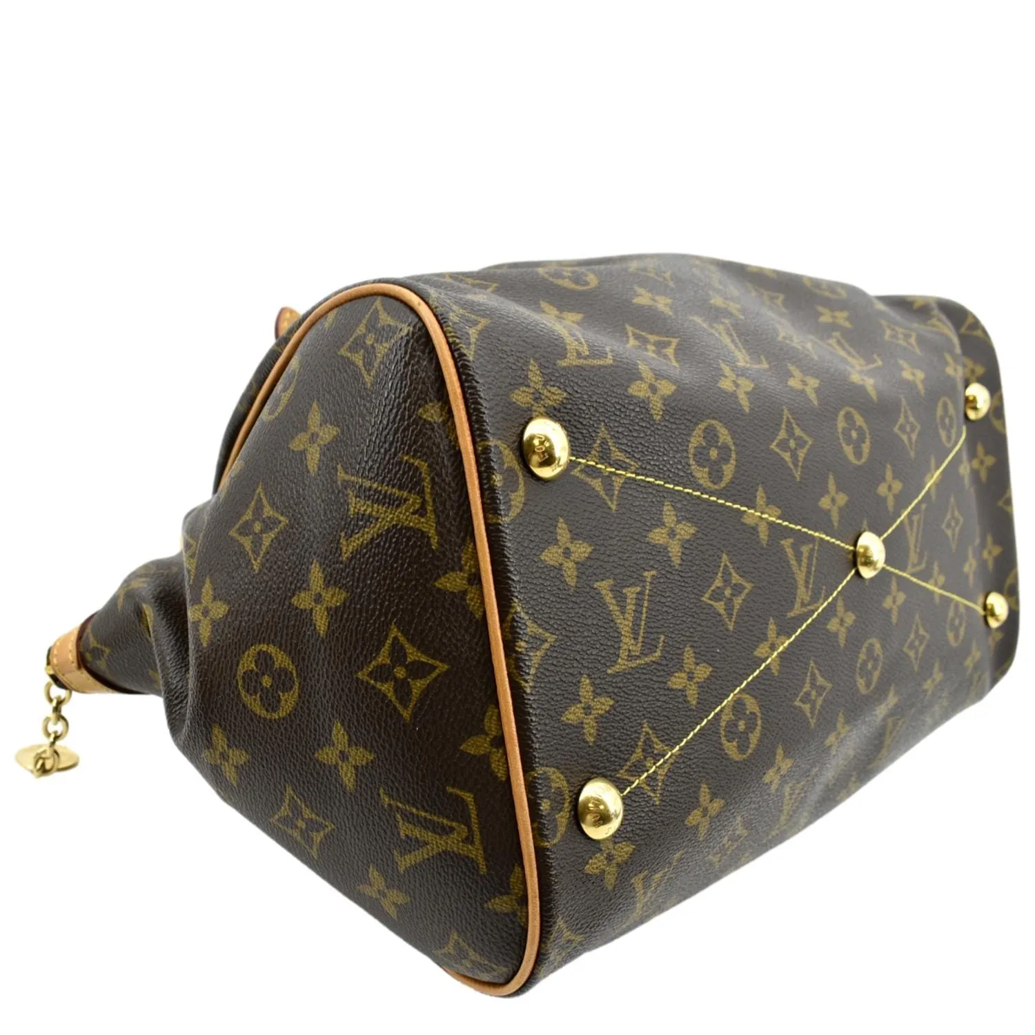 LOUIS VUITTON Tivoli GM Monogram Canvas Shoulder Bag Brown