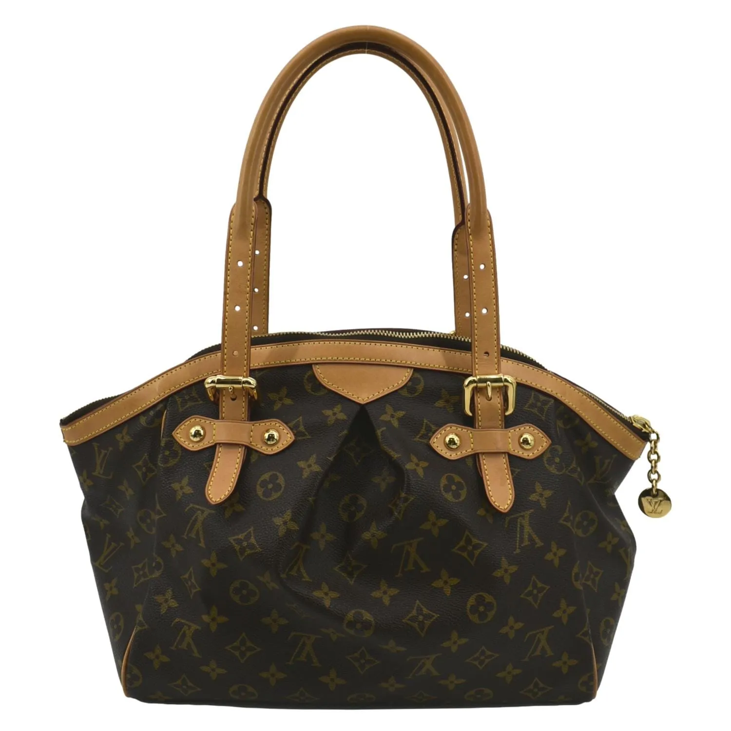 LOUIS VUITTON Tivoli GM Monogram Canvas Shoulder Bag Brown