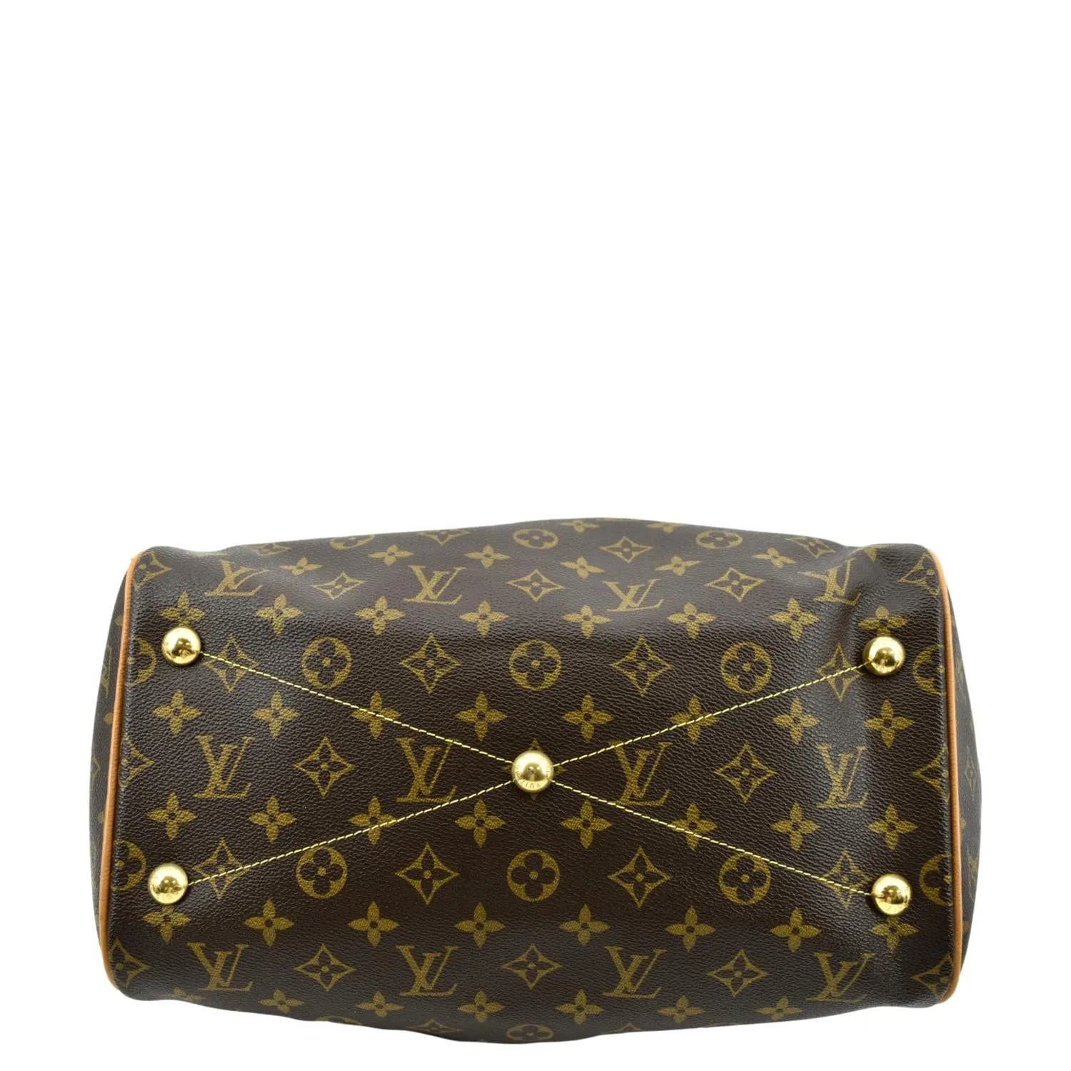 LOUIS VUITTON Tivoli GM Monogram Canvas Shoulder Bag Brown