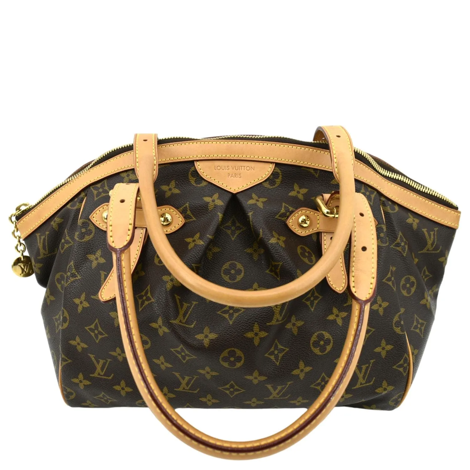 LOUIS VUITTON Tivoli GM Monogram Canvas Shoulder Bag Brown