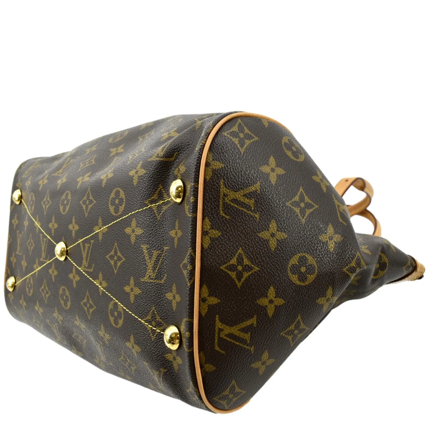 LOUIS VUITTON Tivoli GM Monogram Canvas Shoulder Bag Brown