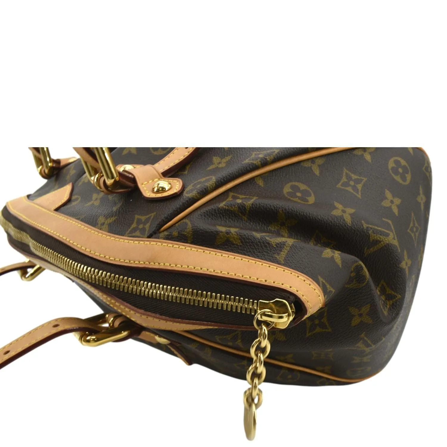 LOUIS VUITTON Tivoli GM Monogram Canvas Shoulder Bag Brown