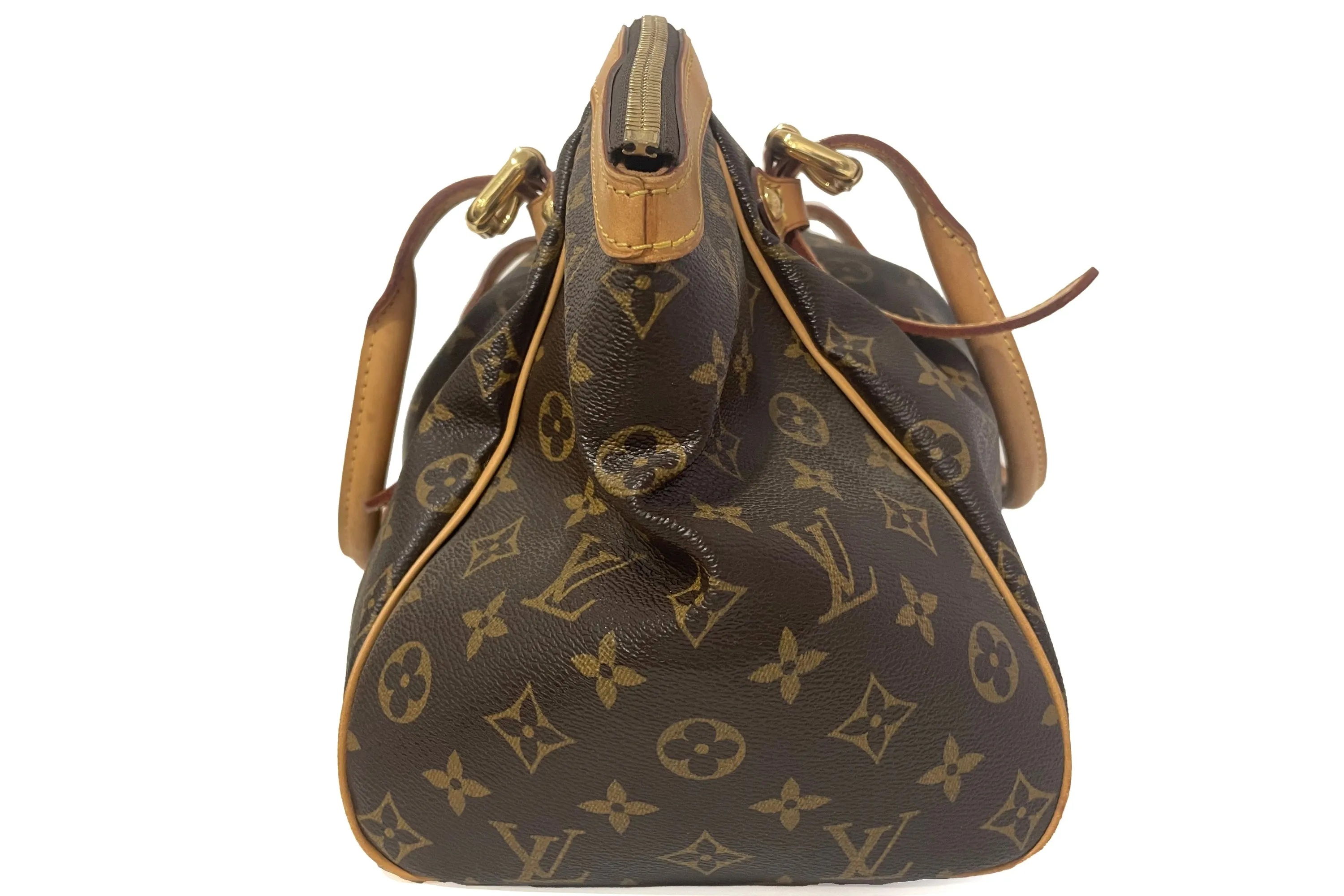 LOUIS VUITTON TIVOLI (M40143) (SP1058) PM MONOGRAM CANVAS GOLD HARDWARE, NO DUST COVER