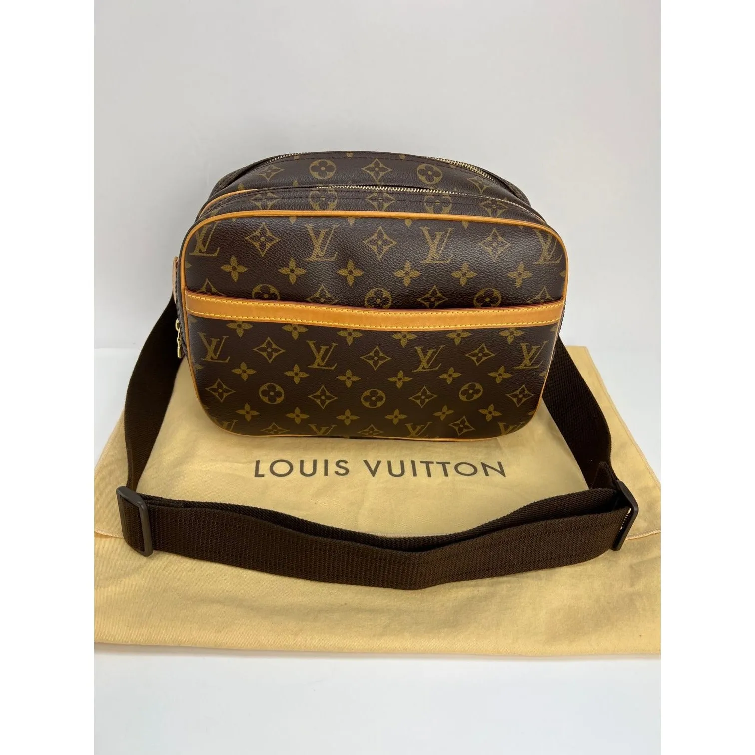 LOUIS VUITTON Reporter PM Monogram Shoulder Crossbody Bag