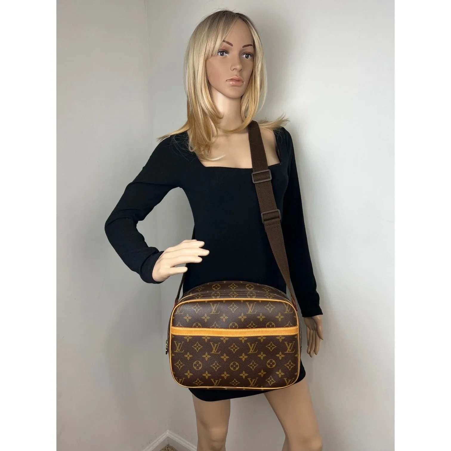 LOUIS VUITTON Reporter PM Monogram Shoulder Crossbody Bag