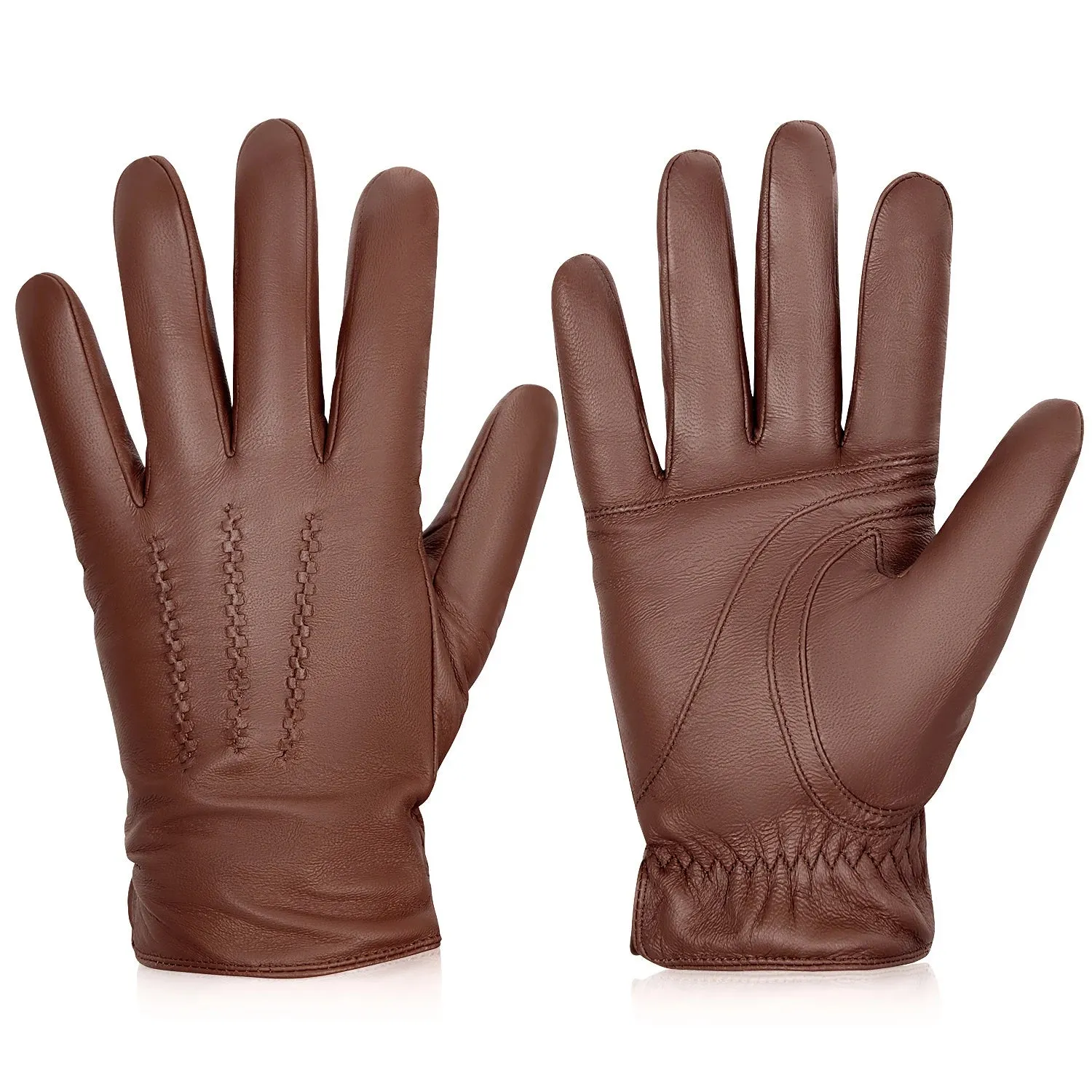 LuxTouch Cashmere-Lined Leather Gloves