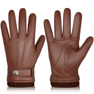 LuxTouch Cashmere-Lined Leather Gloves