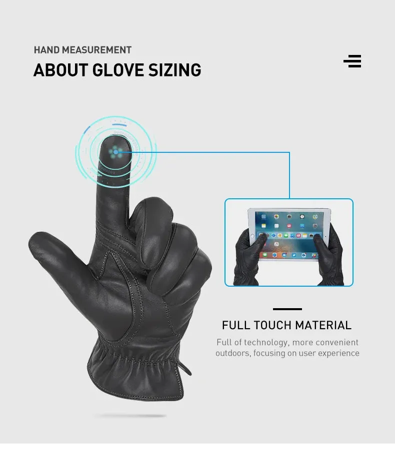 LuxTouch Cashmere-Lined Leather Gloves