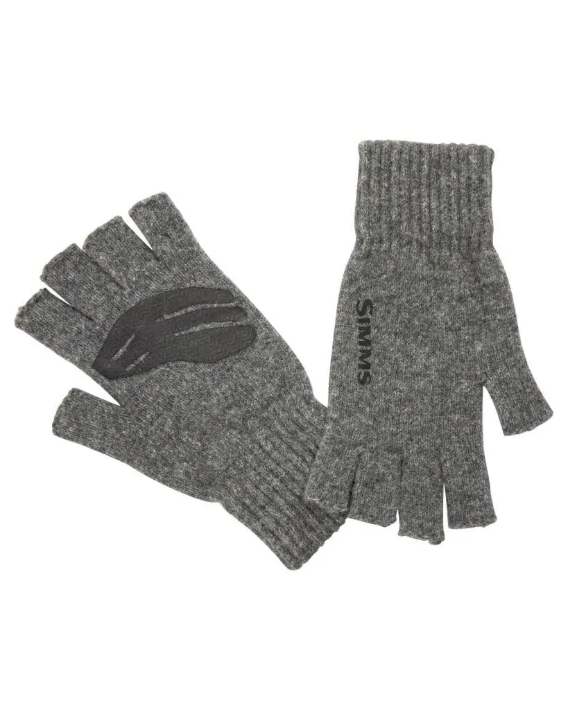 Manusi lana SIMMS Half Finger Glove Steel