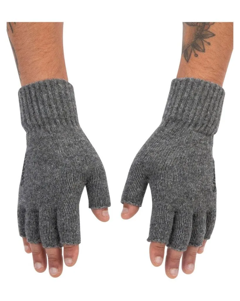 Manusi lana SIMMS Half Finger Glove Steel