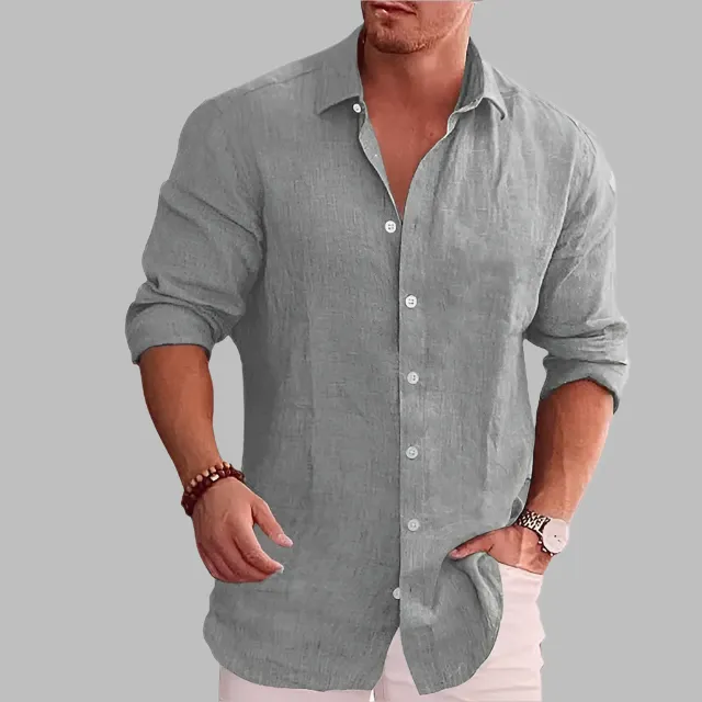 Marco – Casual Men’s Long-Sleeve Linen Shirt