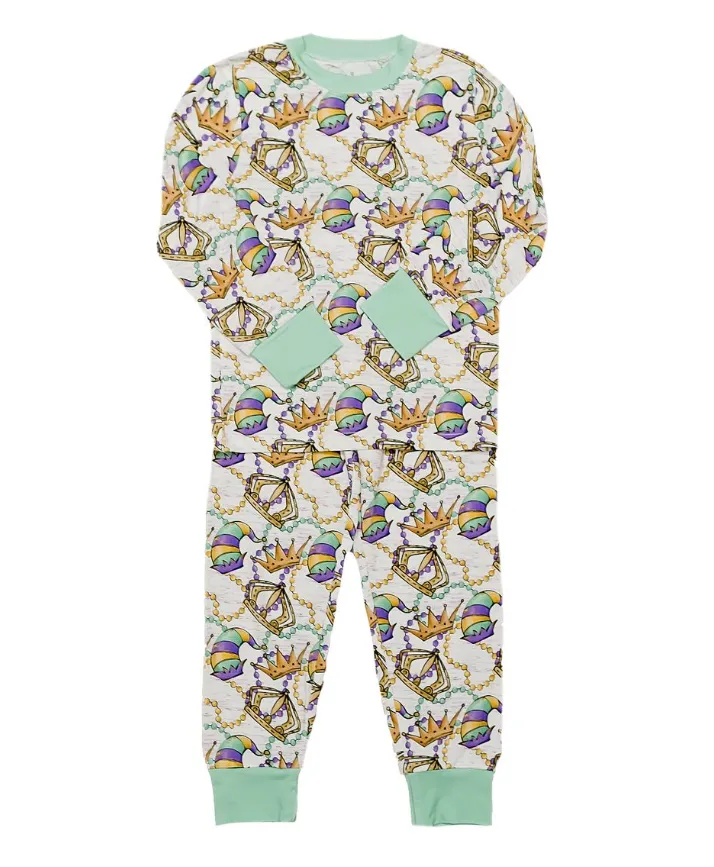 Mardi Gras Royal Bamboo Pajamas