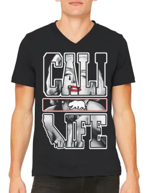 Marilyn Monroe Cali Life Men's V-neck T-shirt