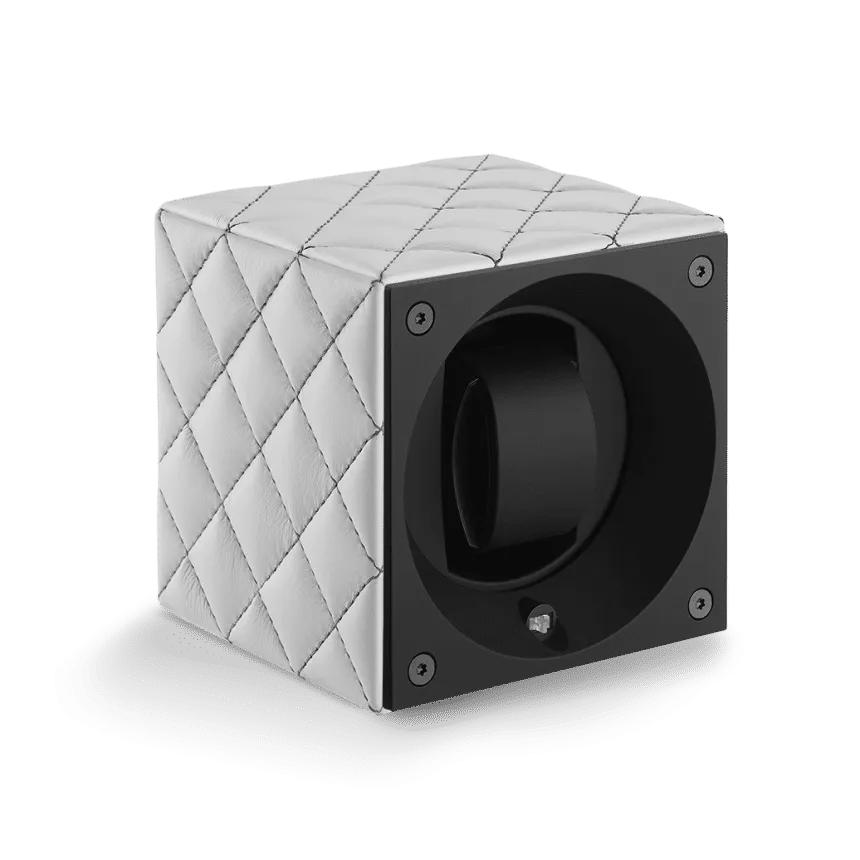 Masterbox Single White Toledo Leather Grey Stitches