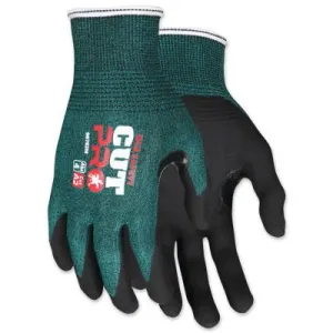 MCR Safety Cut Pro™ 96782 Hypermax™ A2/ABR 5 Coated Cut Resistant Glove, 2X-Large, Green/Black, 96782XXL