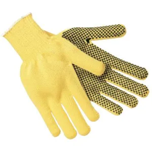 MCR Safety Gauge DuPont Kevlar Plait, Regular Weight Kevlar Gloves, Large, Brown/White, 9363L