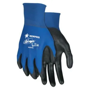 MCR Safety Ninja Lite Gloves, Medium, Black/Blue/White, N9696M
