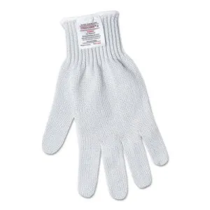 MCR Safety String Gloves, Small, Knit-Wrist, Stainless Steel/Nylon, 9350S