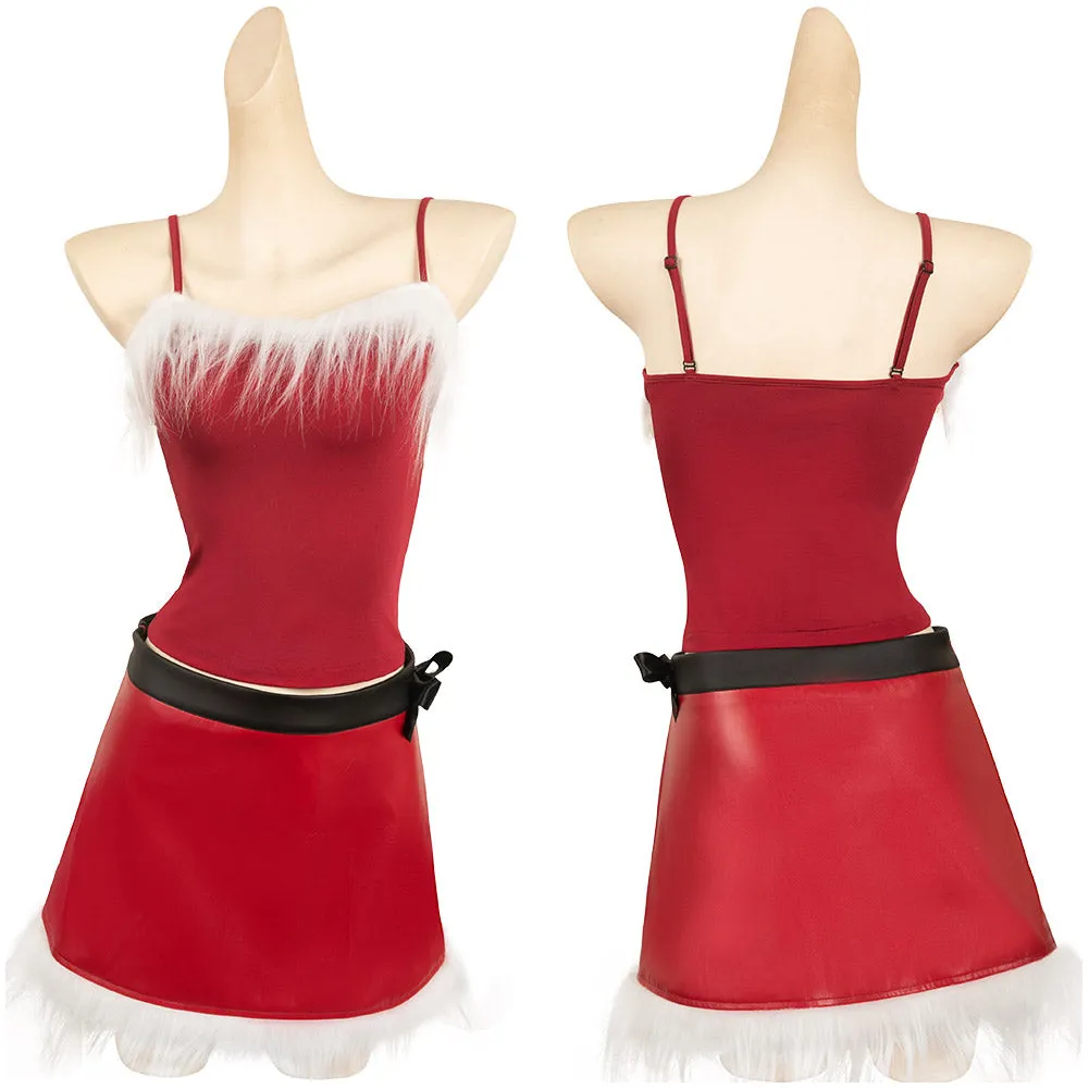 Mean Girls Regina George Old Red Christmas Set Cosplay Costume Outfits Halloween Carnival Suit