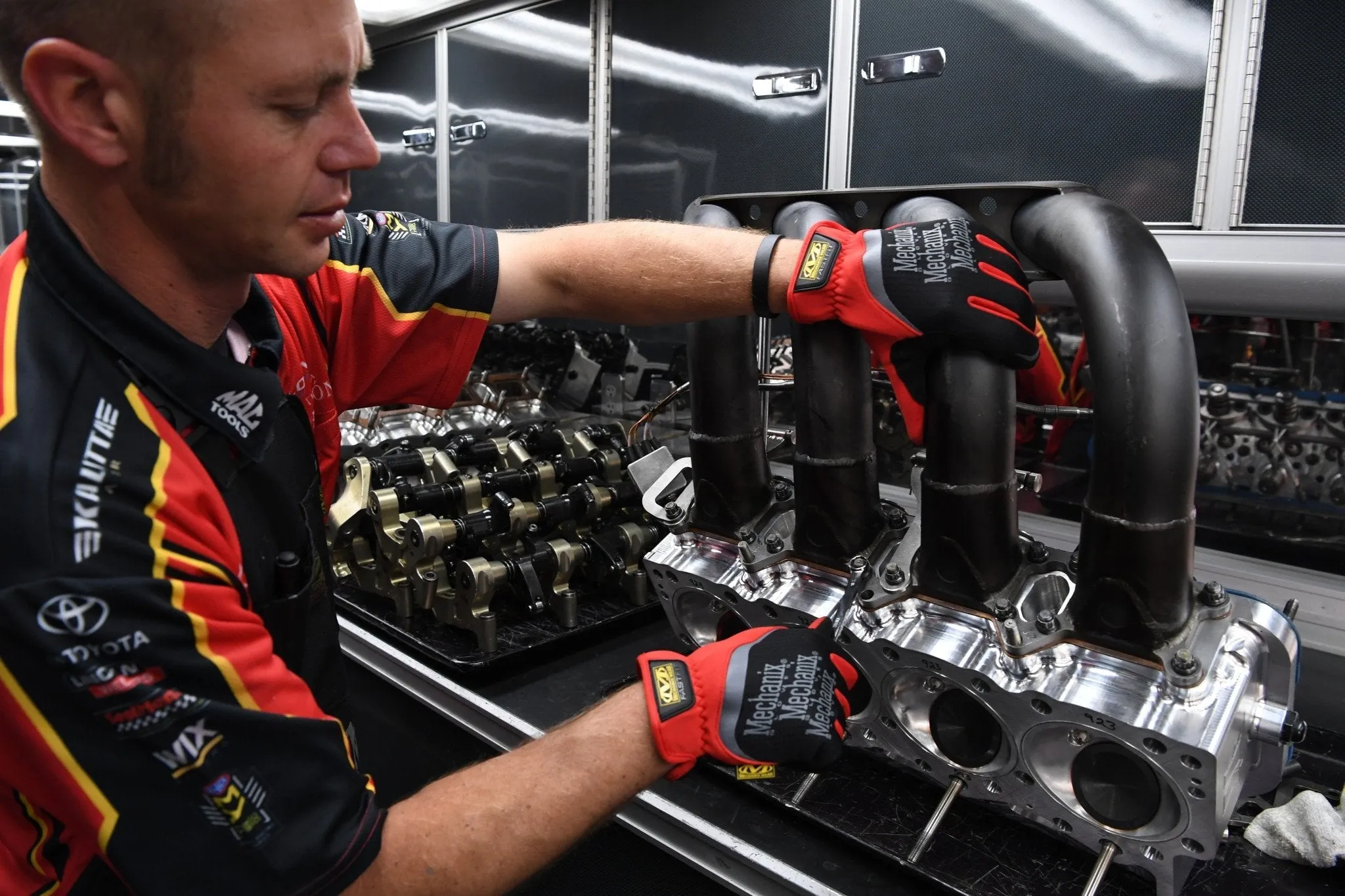 Mechanix Wear FastFit Work Glove Red