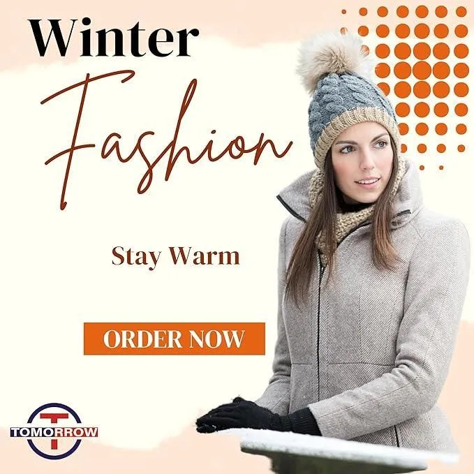 Men & Women Winter Gloves - Touchscreen, Knitted, Elastic Cuff, Thermal, Versatile - Great Gift Idea for Festival