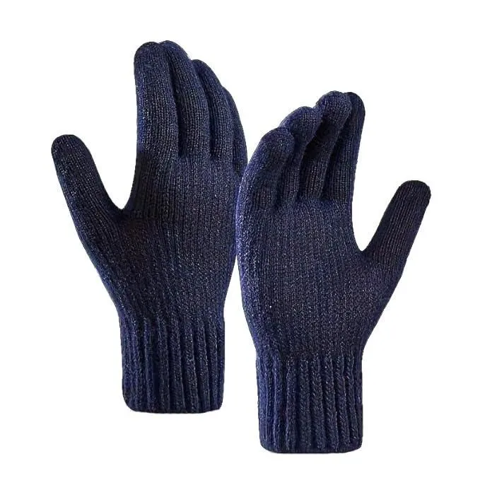 Men & Women Winter Gloves - Touchscreen, Knitted, Elastic Cuff, Thermal, Versatile - Great Gift Idea for Festival