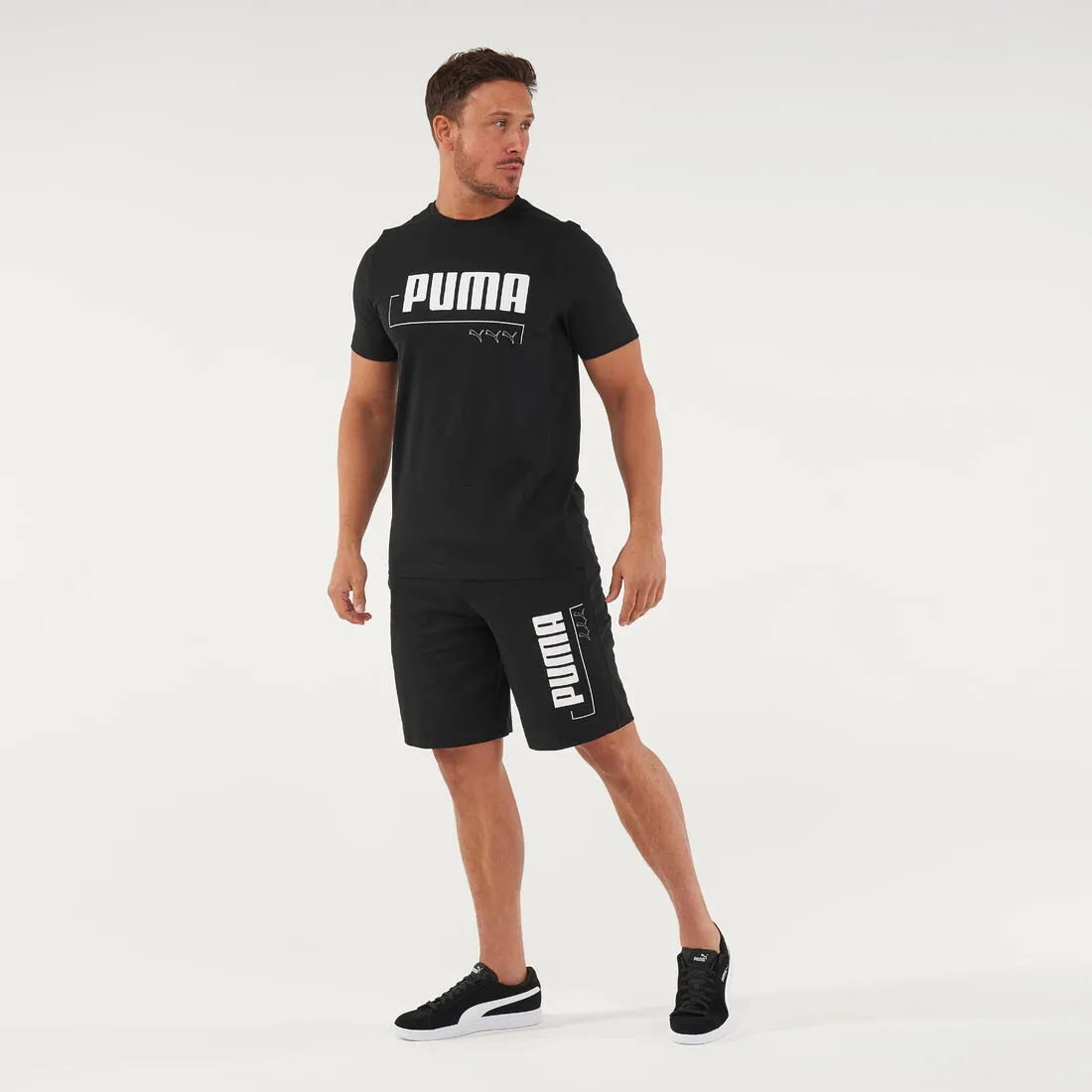 Men's 100% Cotton Fitness T-Shirt - Black
