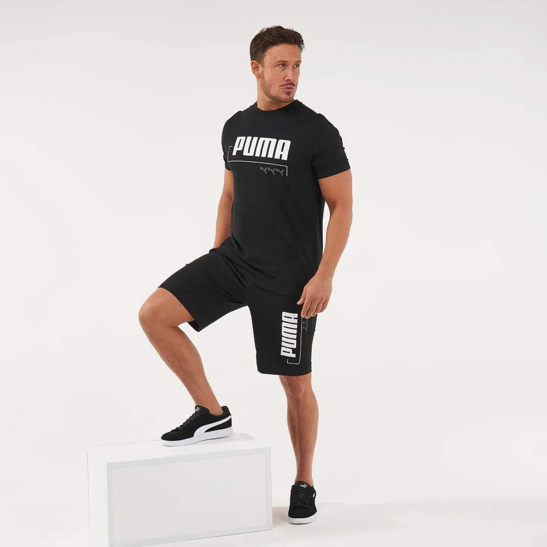 Men's 100% Cotton Fitness T-Shirt - Black