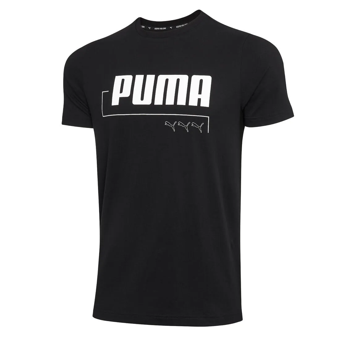 Men's 100% Cotton Fitness T-Shirt - Black