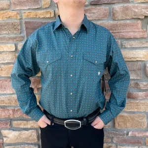 Men’s Ariat Bitter Chocolate Broderick Classic Fit Shirt